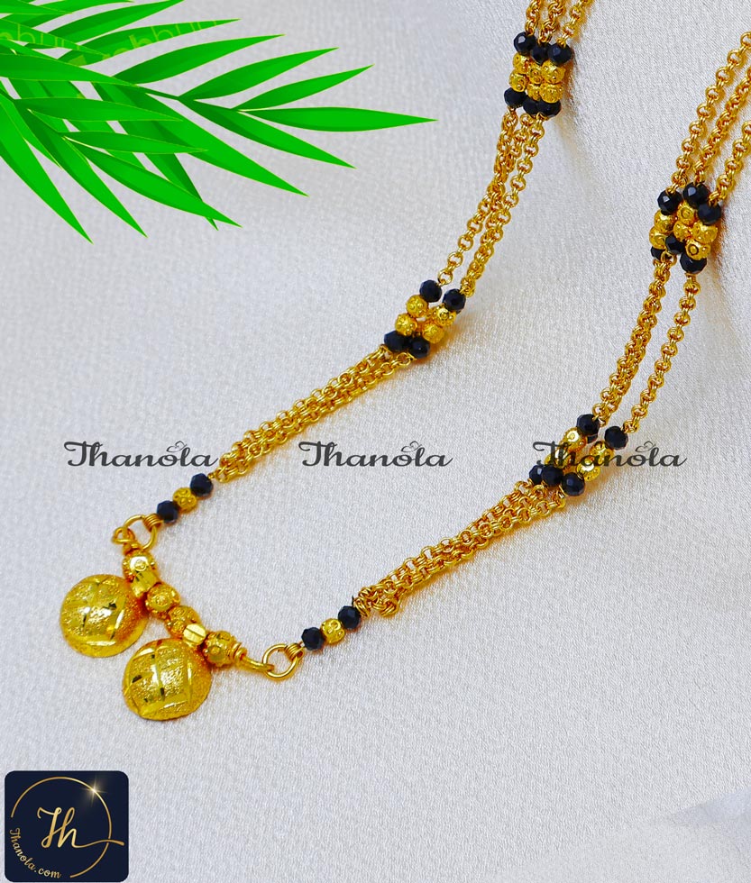 Gold Model Daily Wear Small Vati Mangalsutra Designs mini mangalsutra vati design