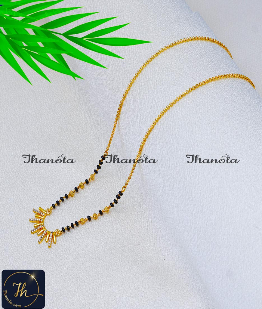 gold hindu mangalsutra design