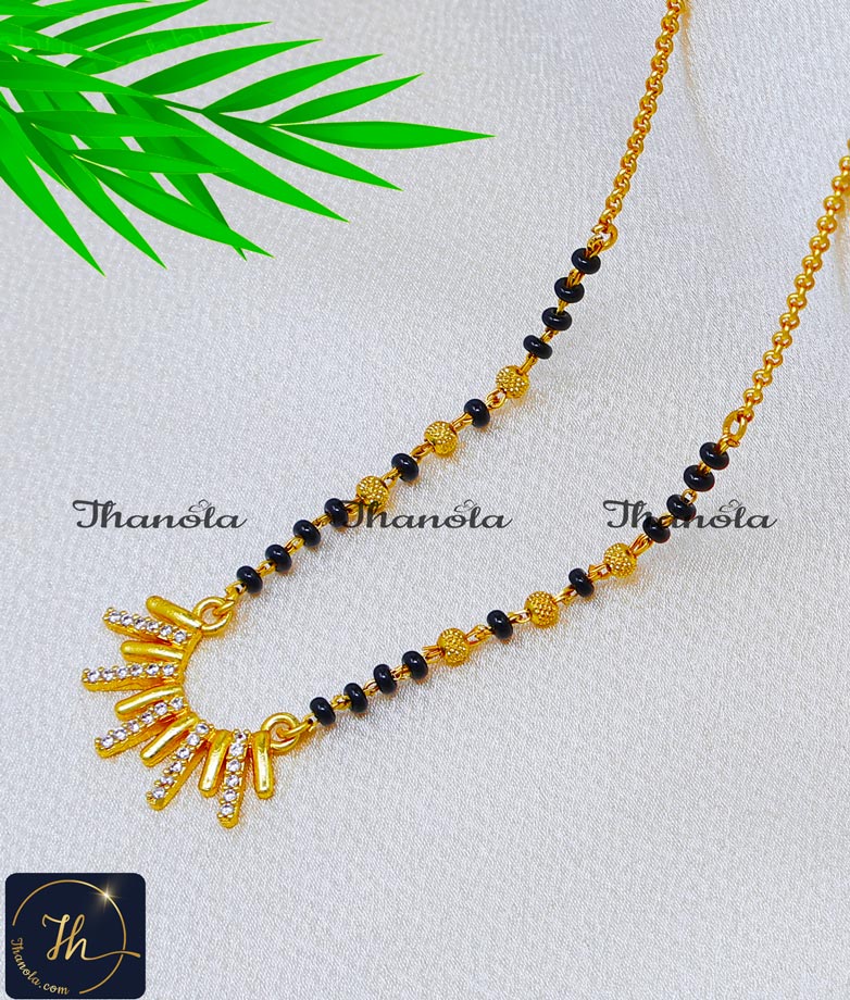gold hindu mangalsutra design