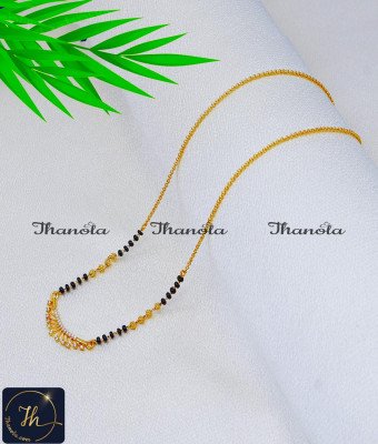 BBA1153 - Stunning Gold Diamond Daily Wear Mangalsutra Design