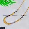 BBA1153 - Stunning Gold Diamond Daily Wear Mangalsutra Design