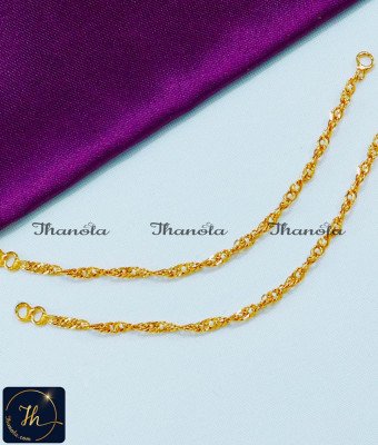 MTA1001 - Thin Flexible Ear Chain Mattal Latest Imitation Jewellery