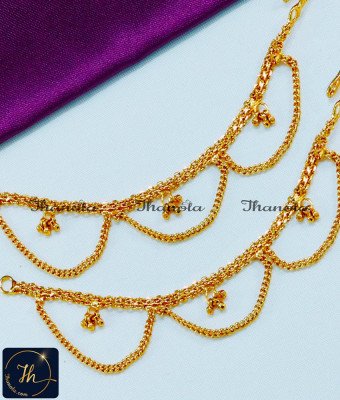 MTA1006 - Traditional Ear Chain Latest Gold Matilu Designs