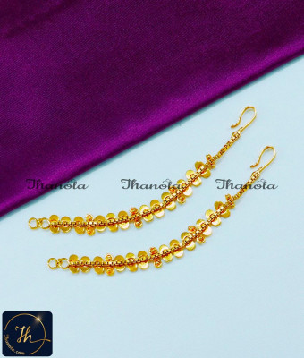 MTA1039 - New Model Gold Plated Jewelry Ear Chain Gold Designs