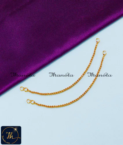 1 Gram Gold Covering Light Weight Suthu Maatal Design hair ornament suthu maatal design