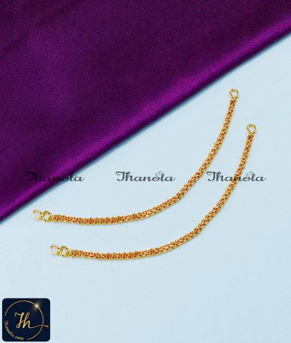 1 Gram Gold Plated Delhi Chain Matilu Design matilu designs in 2 grams gold