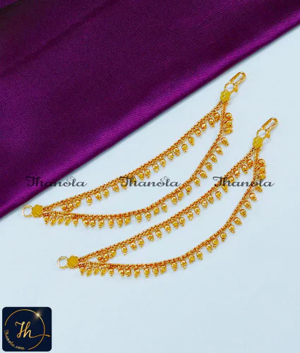Bridal Wear Champaswaralu Side Gold Mati Designs champaswaralu latest designs in gold