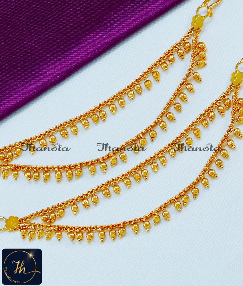 Bridal Wear Champaswaralu Side Gold Mati Designs champaswaralu latest designs in gold