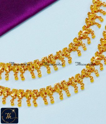 MTA1129 – 1Gram Ear Chain Leaf Model Latest Gold Matilu Designs 