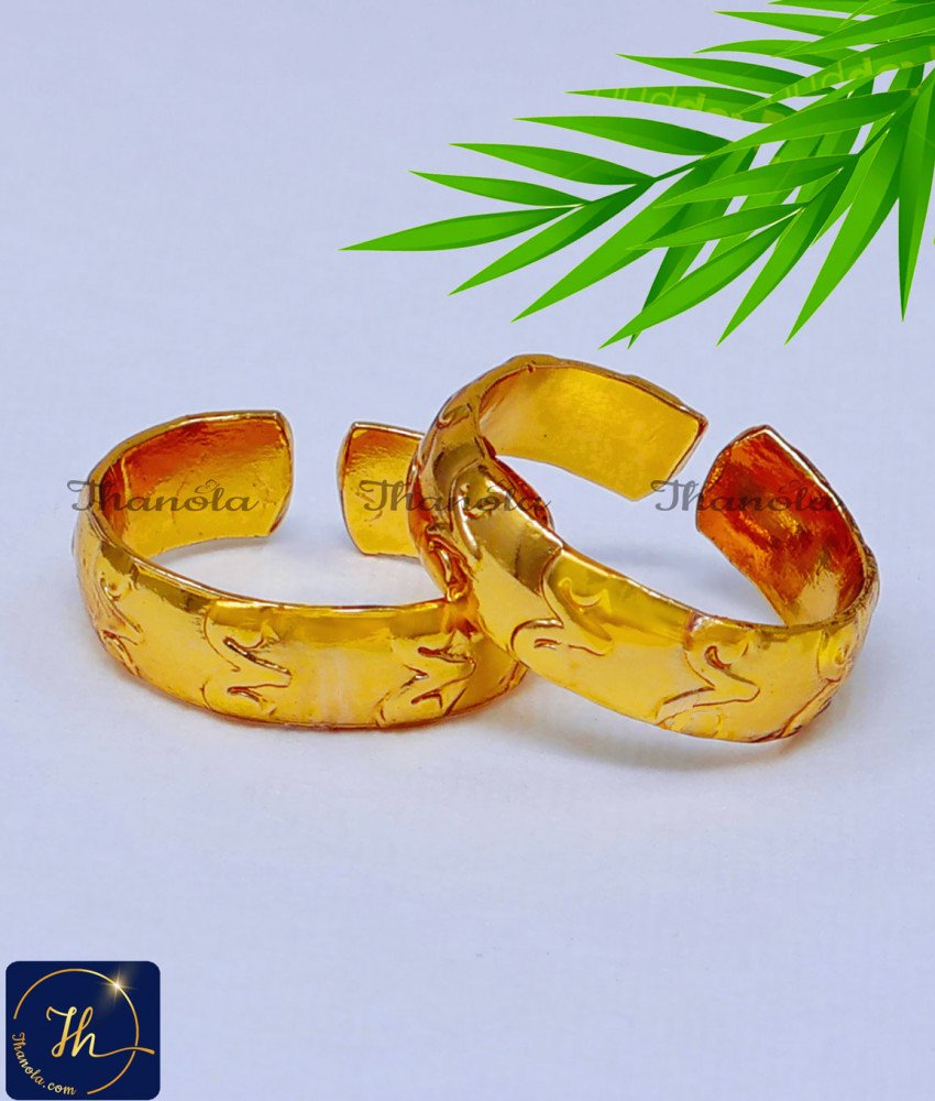 Impon Toe Ring Traditional Mettelu Designs Gold modern indian toe rings designs