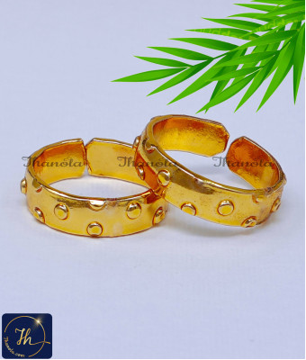 TRG1500 - Impon Gold Plated Minji Design Daily Use Toe Rings