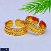 TRG1502 - Impon Panchaloha Mettelu Designs Gold Plated Toe Rings