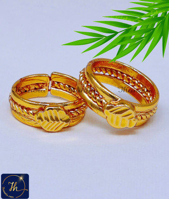 TRG1503 - Attractive Toe Rings Gold Metti Design Impon Jewellery
