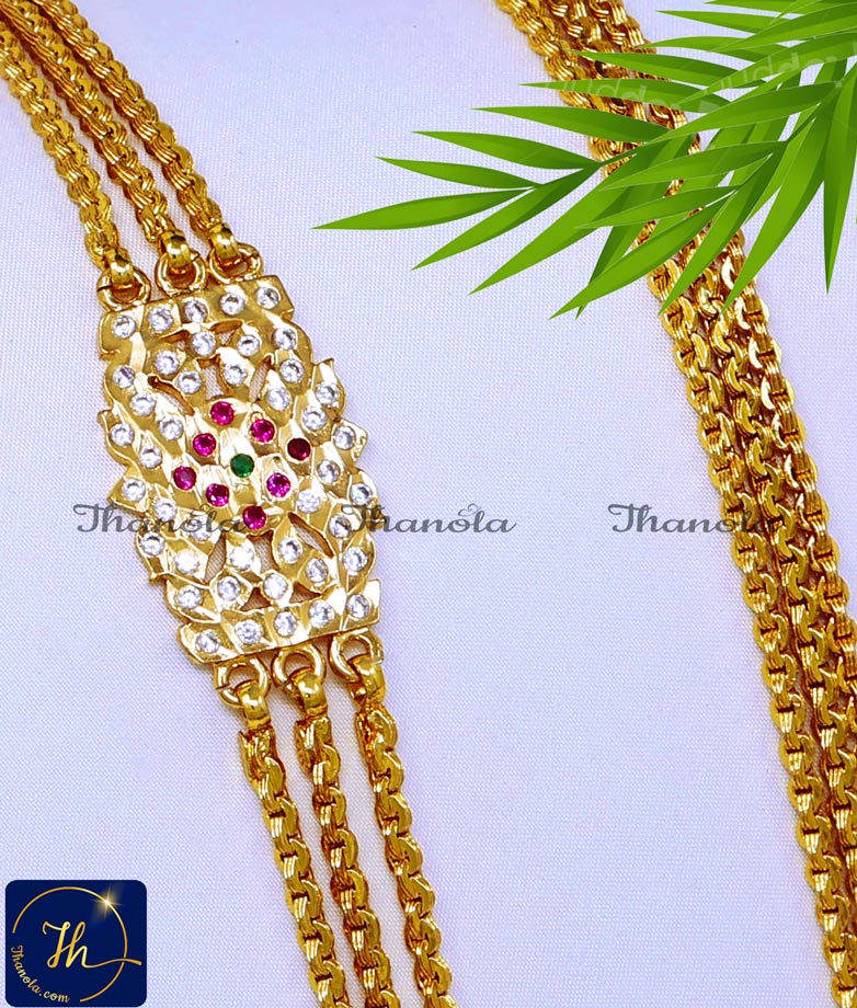 trendy mugappu designs for thali chains