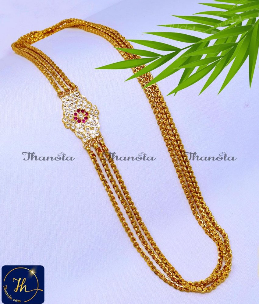 side lockets mugappu chain