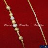 MCN1654 - Gorgeous Diamond Mugappu Thali Chains Designs Online