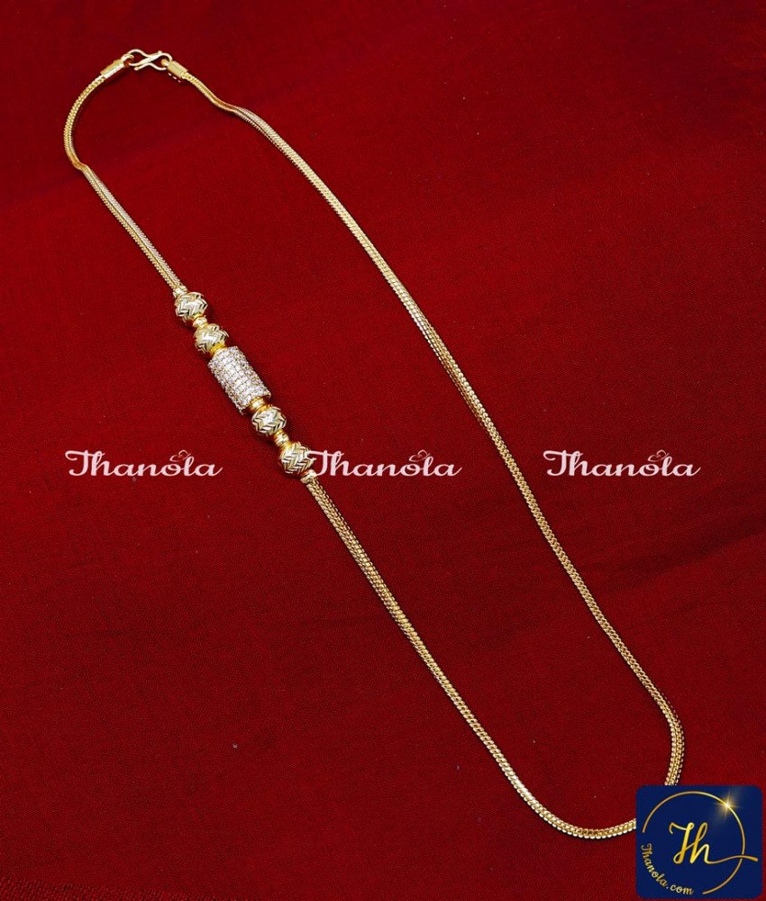 diamond mugappu designs for thali chains