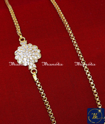 MCN1661 - Stunning Gold Flower Design Impon Mugappu Thali Chain