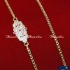 MCN1663 - Traditional Daily Wear Impon Stone Mugappu Chain Design