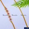 MCN1671 - Flower Design Daily Wear Gold Plated Thali Chain Mugappu