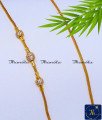 Micro Gold Plated White Stone Ball Mugappu Chain Model new model thali chain design