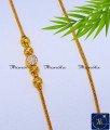 Gorgeous Daily Wear Gold Mugappu Chain Stone for Ladies 1 gram gold thali kodi mugappu chain
