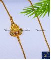 Forming Gold Multi Stone Lakshmi Mugappu Designs Lakshmi mugappu chain designs with price