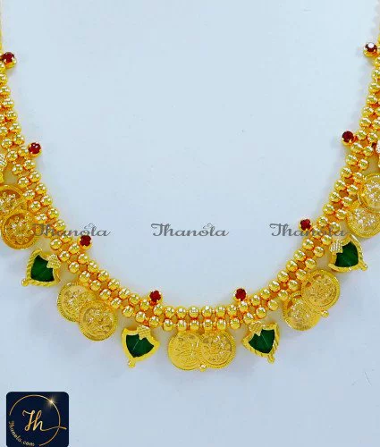 Latest Lakshmi Coin Palakka Necklace Designs New Model palakka necklace gold