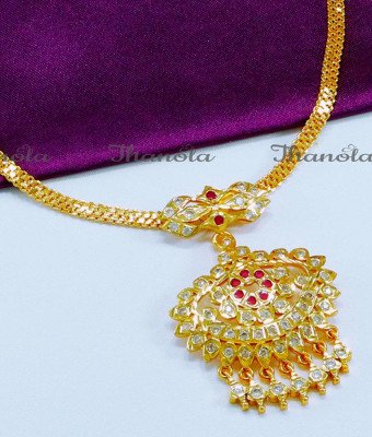 NLA0885 - New Attigai Necklace Impon Jewellery Online Shopping