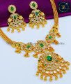 Unique Party Wear Uncut Diamond Stone Necklace Set necklace set for women