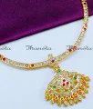 Impon Stone Attigai Bridal Gold Necklace Design gold wedding necklace designs