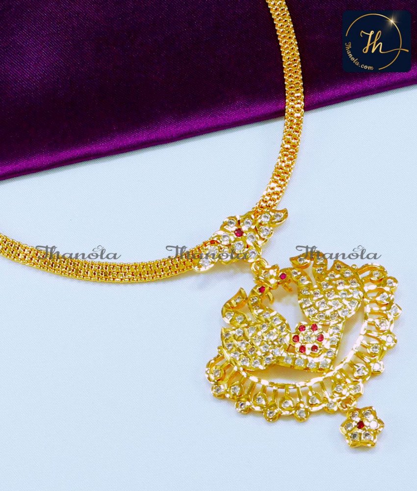 Impon Gold Plated Attigai Necklace Design for Women Impon attigai gold