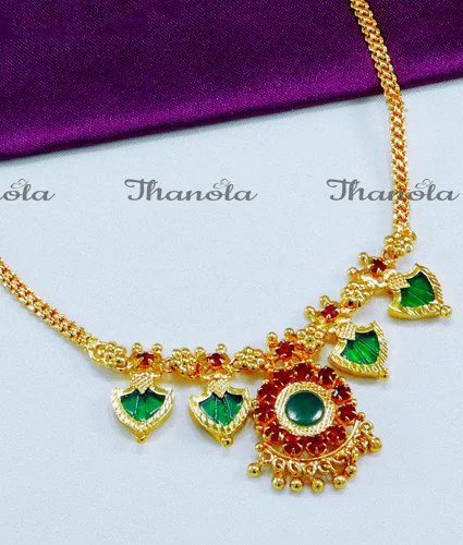 NLA0968 - Traditional Kerala Jewellery Palakka Necklace Online