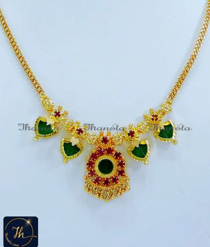 Traditional Kerala Jewellery Palakka Necklace Online kerala traditional jewellery palakka mala