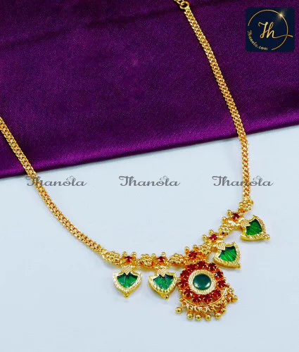 NLA0968 - Traditional Kerala Jewellery Palakka Necklace Online