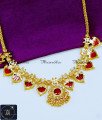 Traditional Kerala Jewellery Red Palakka Mala Necklace palakka mala necklace