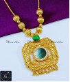 Latest Single Emerald Stone Palakka Necklace Designs palakka necklace meesho