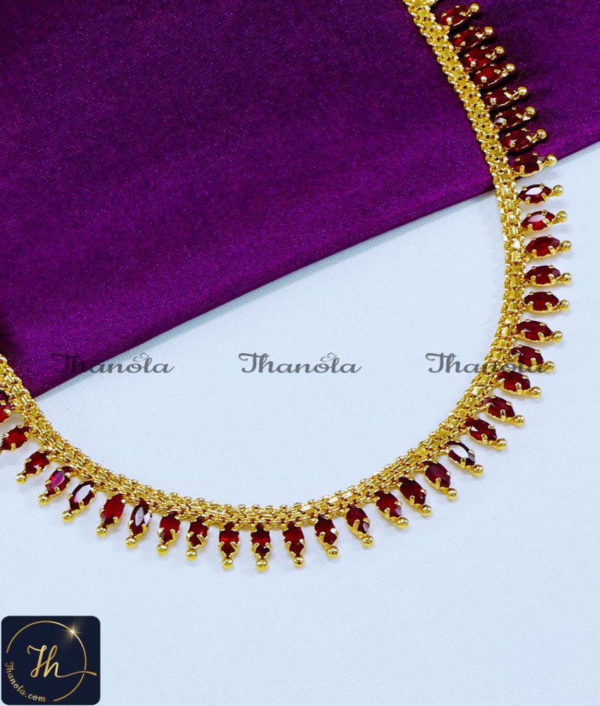 New Model Ruby Stone Necklace Fashion Jewellery best fashion jewellery online