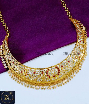 NLA1191 - Best Quality Impon Choker Necklace Design For Wedding