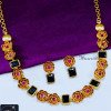 NLA1210 - Latest Flower Model 1 Gram Gold Necklace for Women