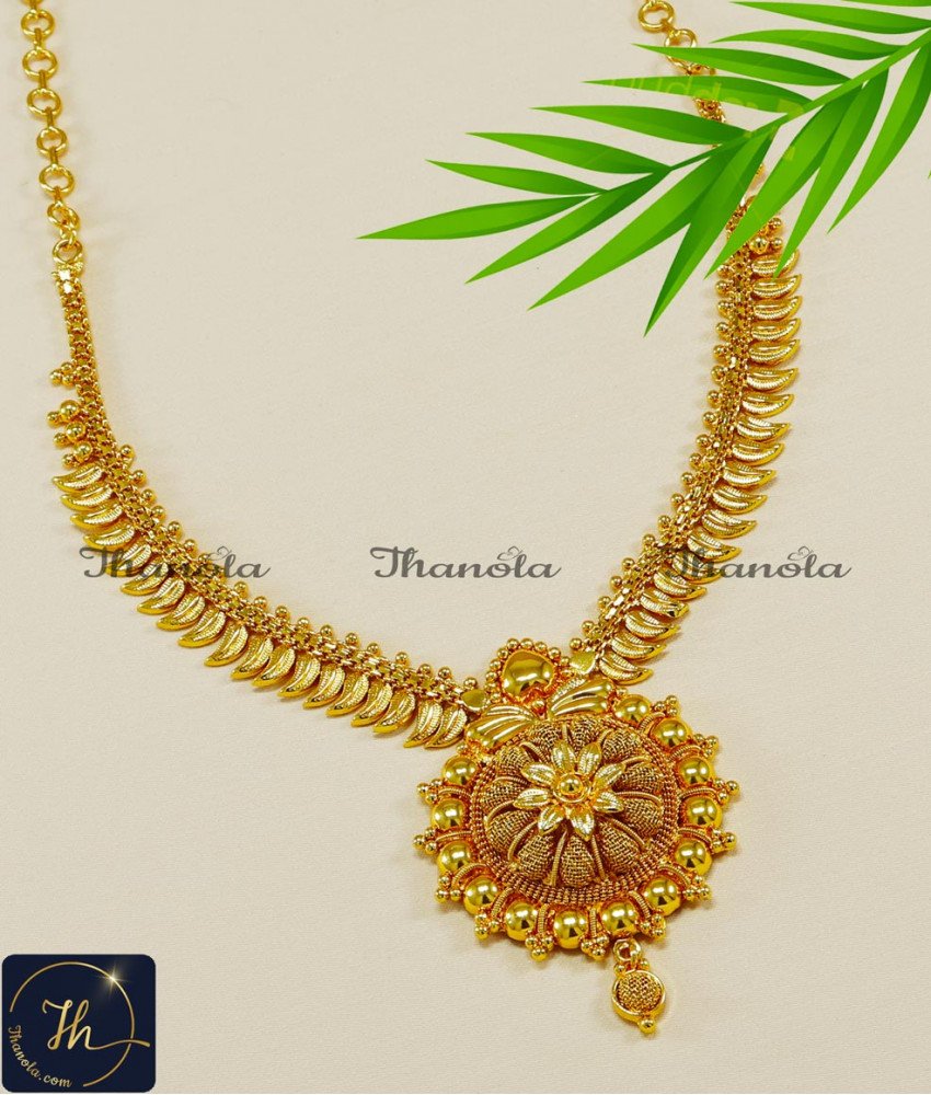 Premium Quality Gold Plated Jewellery Plain Necklace Necklace design artificial
