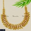 NLA1225 - Gold Pattern Kerala Model Mango Necklace Design
