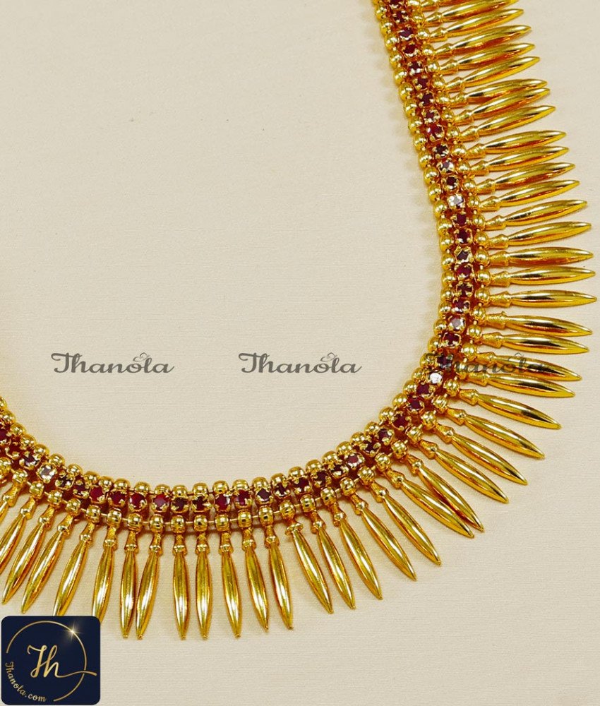 Kerala Bridal Jewellery Mullamottu Mala Necklace mullamottu necklace