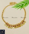 Simple Light Weight Lakshmi Coin Necklace Designs coin necklace designs