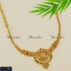 NLA1311 - 1 Gram Gold Plated Light Weight Simple Necklace Design