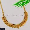 NLA1350 - 1 Gram Gold Plated Mango Necklace Design with Stone