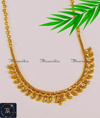 NLA1387 - Buy One Gram Gold Plated Necklace Designs for Women