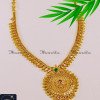 NLA1390 - Trendy Ruby Emerald Gold Plated Necklace for Wedding