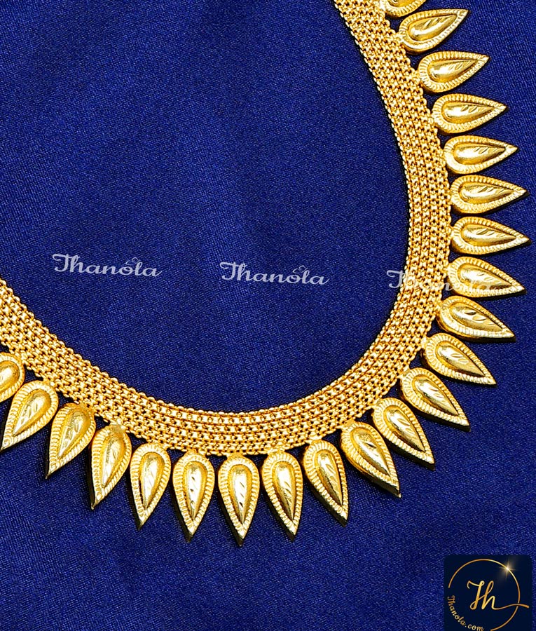 Latest Light Weight Forming Gold Kerala Necklace Design 1 gram gold necklace new model