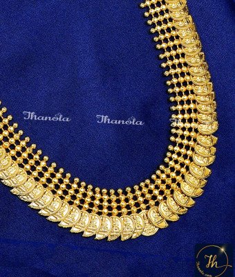 NLA1810 - Traditional Mango Design Lakshmi Necklace for Women